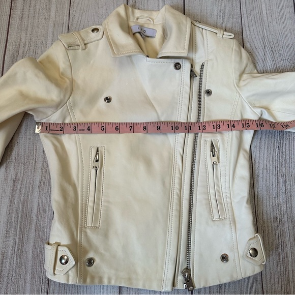 SALE🥧 IRO White Lamb Leather Jacket - Picture 13 of 16